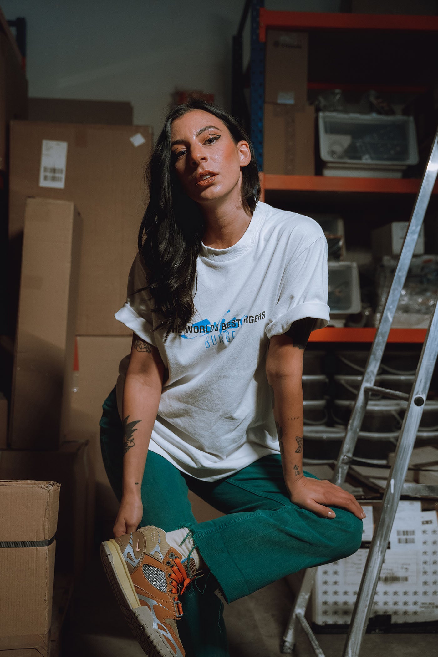 Millinsky x Shiso Burger T-Shirt Off White