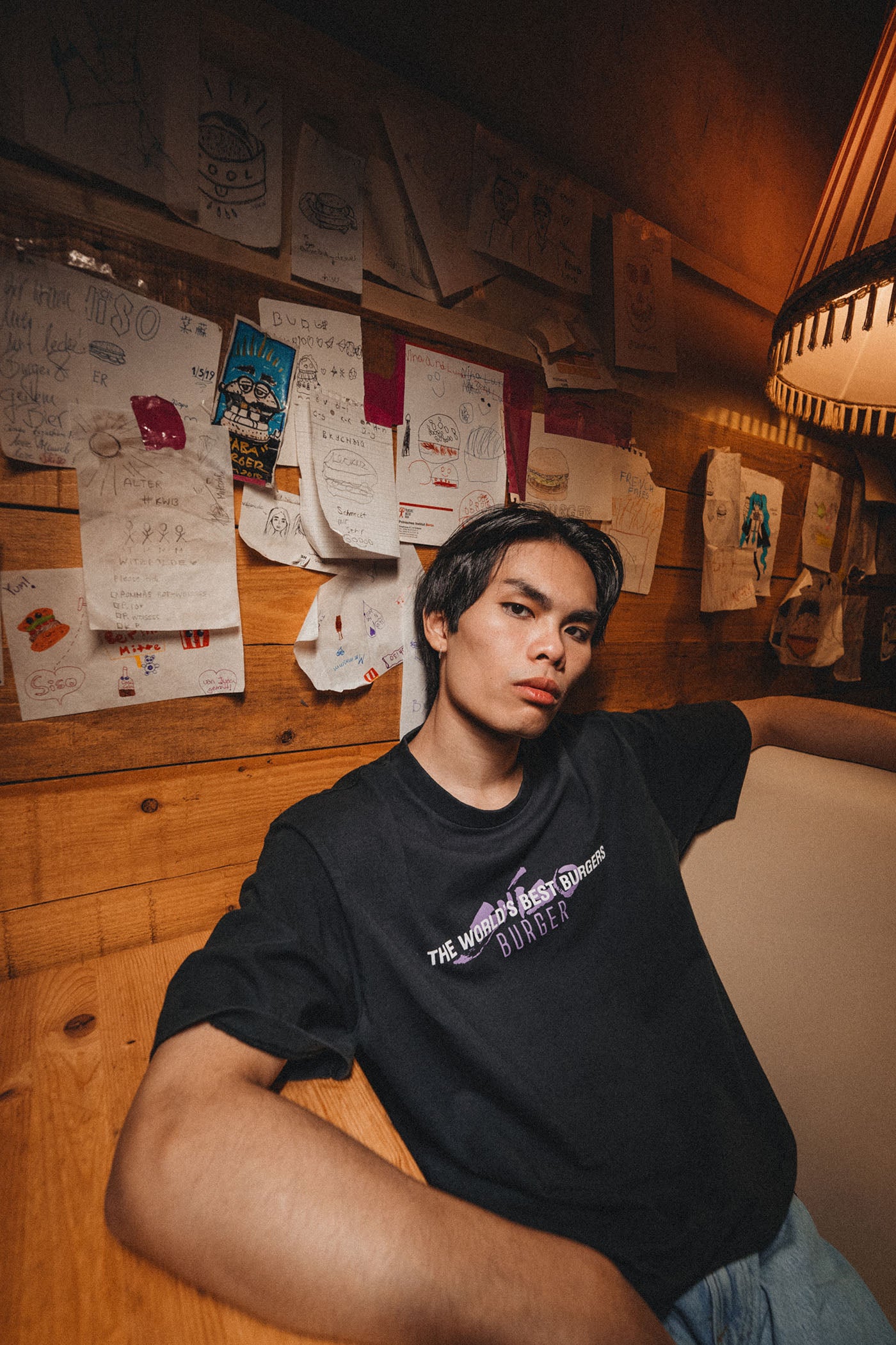 Millinsky x Shiso Burger T-Shirt Washed Black